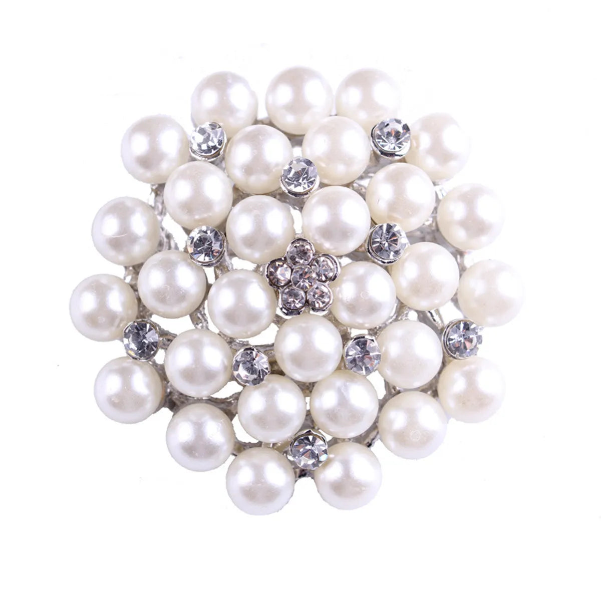 Elegant Star Flower Snowflake Imitation Pearl Alloy Rhinestone Women'S Brooches