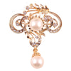 Elegant Star Flower Snowflake Imitation Pearl Alloy Rhinestone Women'S Brooches
