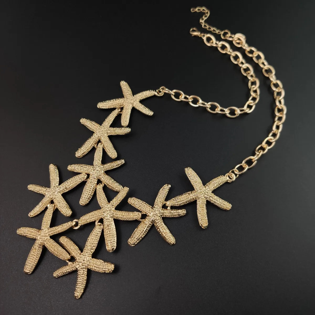 Elegant Starfish Flower Alloy Wholesale Pendant Necklace