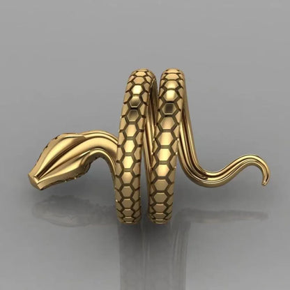 Elegant Streetwear Animal Snake Zircon Metal Wholesale Open Rings