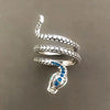 Elegant Streetwear Animal Snake Zircon Metal Wholesale Open Rings