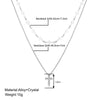 Elegant Streetwear Cross Alloy Zinc Alloy Wholesale Layered Necklaces