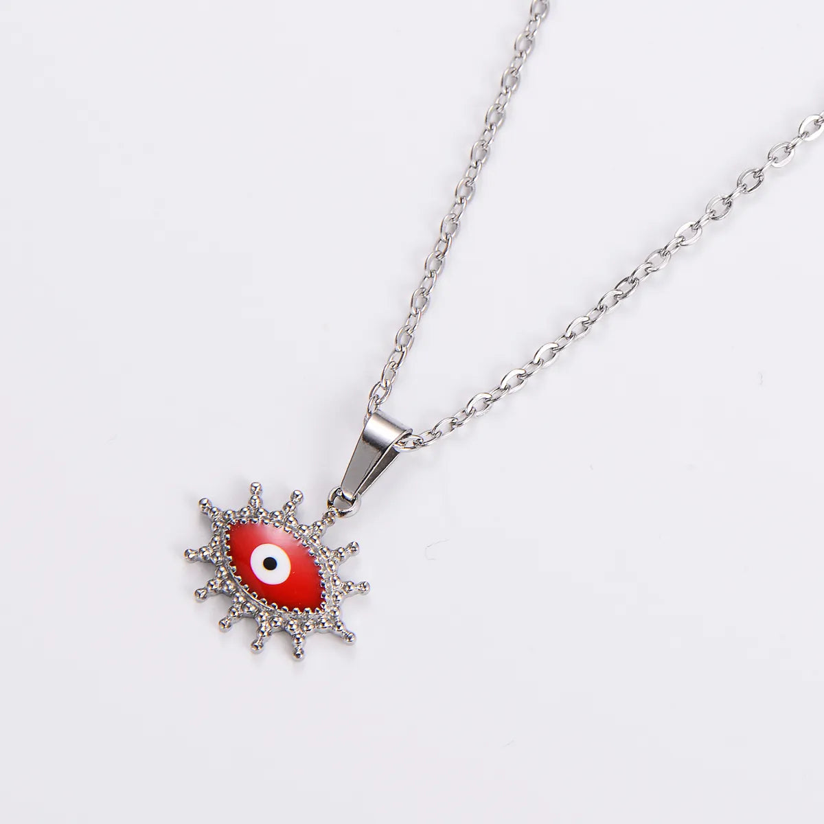 Elegant Streetwear Devil's Eye Stainless Steel Plating 18k Gold Plated Pendant Necklace