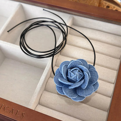 Elegant Streetwear Flower Cloth Wholesale Choker