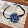 Elegant Streetwear Flower Cloth Wholesale Choker