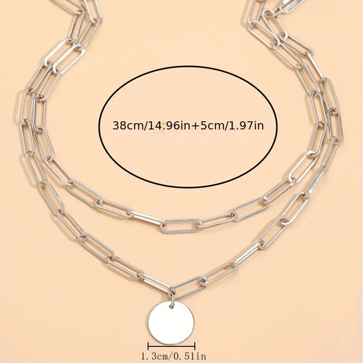 Elegant Streetwear Geometric Alloy Gold Plated Silver Plated Women's Layered Necklaces