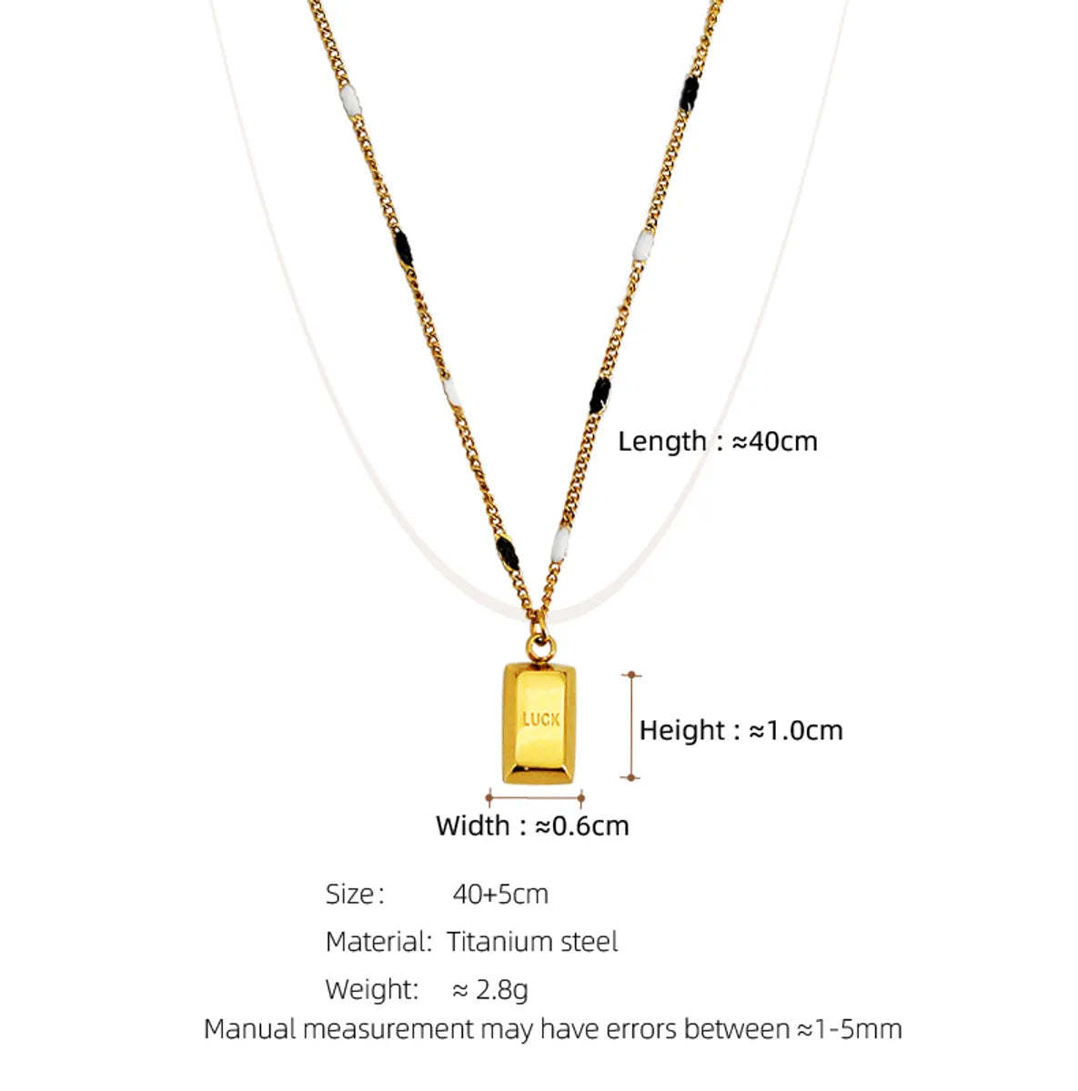 Elegant Streetwear Geometric Titanium Steel Plating 18k Gold Plated Pendant Necklace