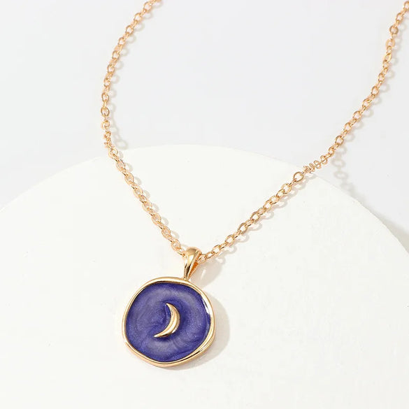 Elegant Streetwear Moon Alloy Women'S Pendant Necklace