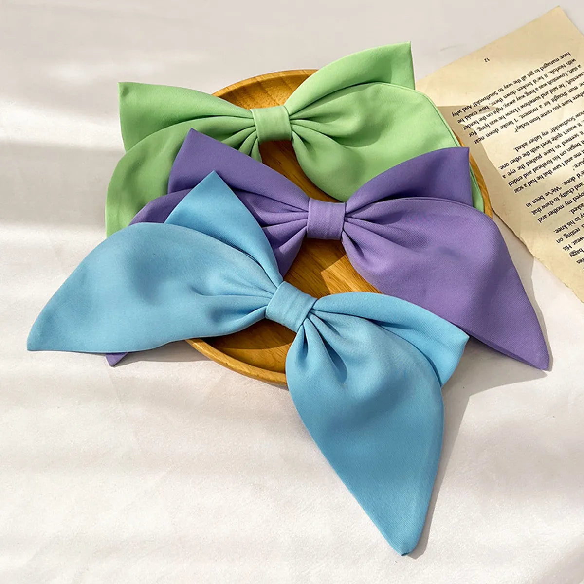 Elegant Sweet Bow Knot Cloth Hair Clip 1 Piece