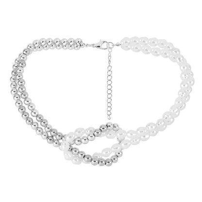 Elegant Sweet Classic Style Round Oval Imitation Pearl Alloy Plastic Wholesale Choker