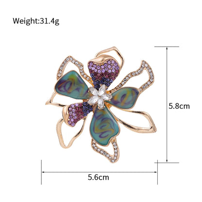 Elegant Sweet Cool Style Animal Flower Alloy Rhinestones Unisex Brooches