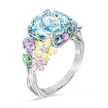 Elegant Sweet Flower Alloy Women'S Rings