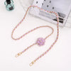 Elegant Sweet Flower Metal Enamel Inlay Pearl Mobile Phone Chain