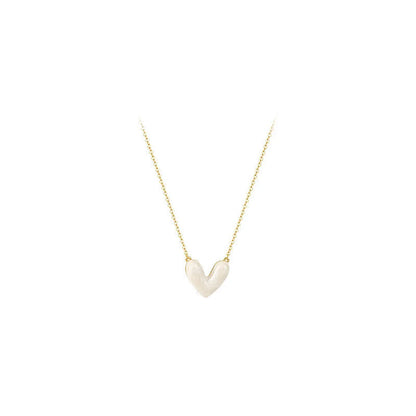 Elegant Sweet Heart Shape Alloy Plating Women's Necklace