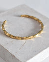 Elegant Wedding Classic Style Hexagram Twist 304 Stainless Steel 18K Gold Plated Artificial Diamond Bangle In Bulk