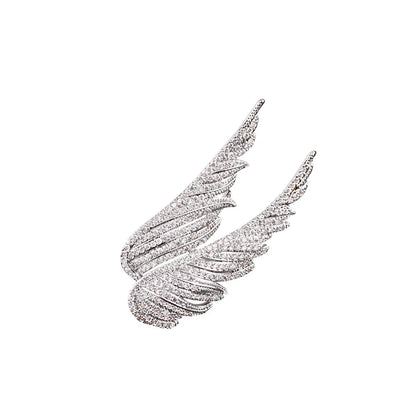 Elegant Wings Alloy Inlay Rhinestones Women'S Brooches