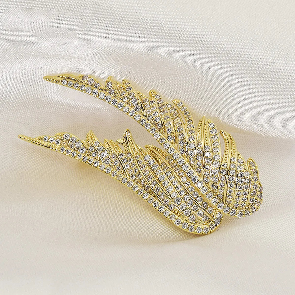 Elegant Wings Alloy Inlay Rhinestones Women'S Brooches