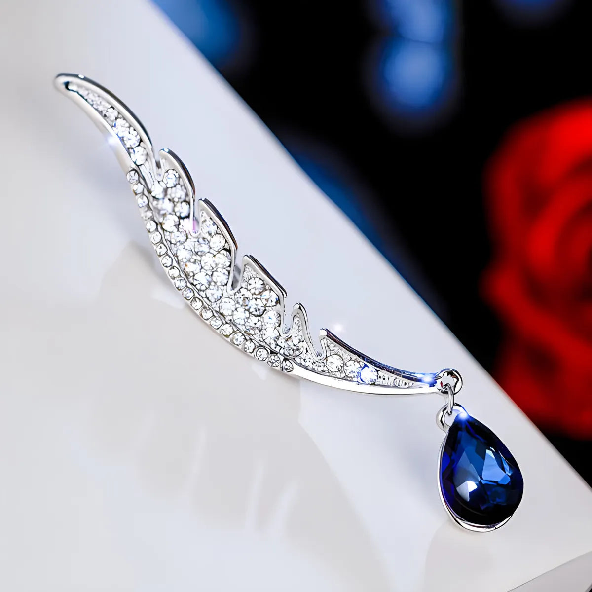 Elegant Wings Alloy Inlay Rhinestones Women'S Brooches