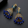 Elegant Women's Copper Geometric Bell Pearl Tassel Earrings With Electroplated Finish