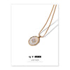 Elegant Women's Copper Necklace With Brass Gold Plated Natural Mother Of Pearl Butterfly Shell Pendant And Micro Inlaid Zircon Snake Bone Chain