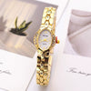 Engraved Retro French Alloy Bracelet Watch For Women With Diamondencrusted And Round Dial