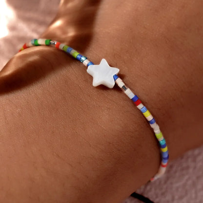 Ethnic Style Bohemian Classic Style Star Beaded Glass Beaded Women's Bracelets