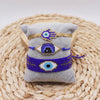 Ethnic Style Bohemian Devil'S Eye Palm Glass Beaded Handmade Unisex Bracelets