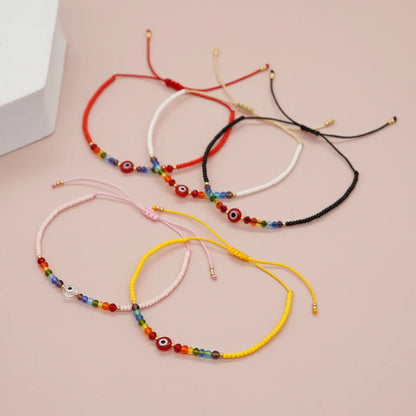 Ethnic Style Bohemian Geometric Eye Glass Beaded Women's Bracelets