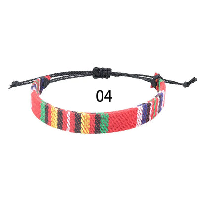 Ethnic Style Bohemian Geometric Mixed Materials Wholesale Drawstring Bracelets