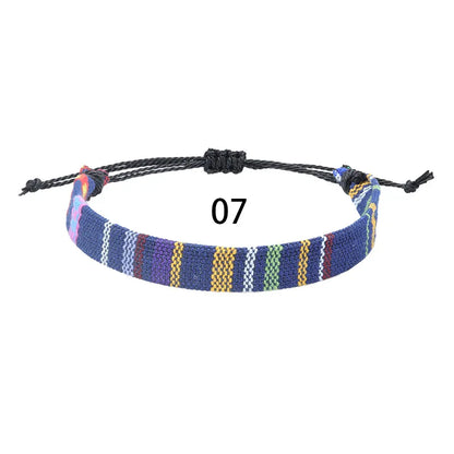 Ethnic Style Bohemian Geometric Mixed Materials Wholesale Drawstring Bracelets