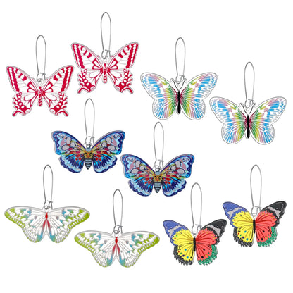 Ethnic Style Butterfly Plastic Resin Women's Drop Earrings 1 Pair