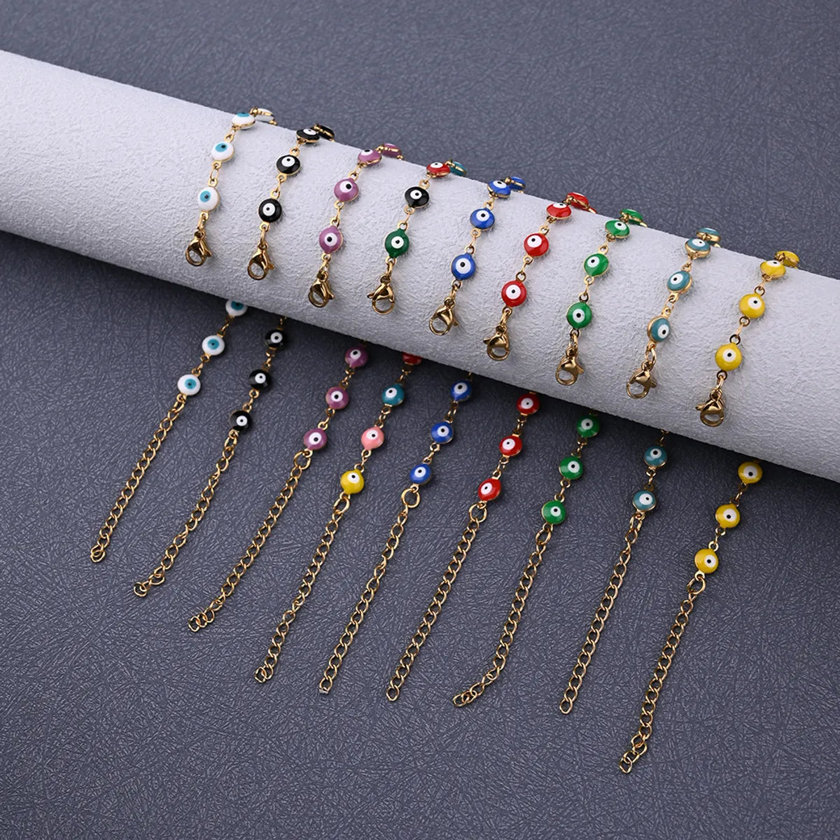 Ethnic Style Classic Style Artistic Eye 304 Stainless Steel Gold Plated Bracelets In Bulk