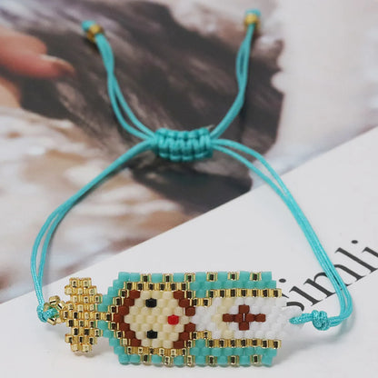 Ethnic Style Classic Style IG Style Virgin Mary Maria Glass Rope Wholesale Drawstring Bracelets