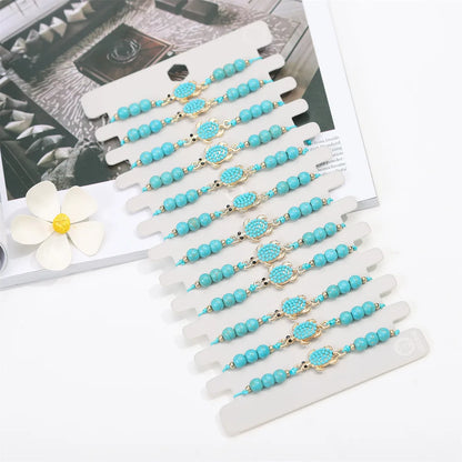 Ethnic Style Classic Style Palm Alloy Turquoise Wholesale Bracelets