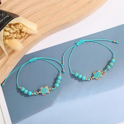 Ethnic Style Classic Style Palm Alloy Turquoise Wholesale Bracelets