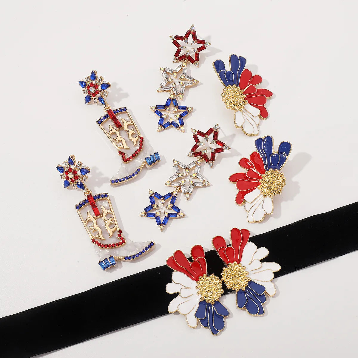 Ethnic Style Color Block Alloy American National Day Women'S Jewelry Set