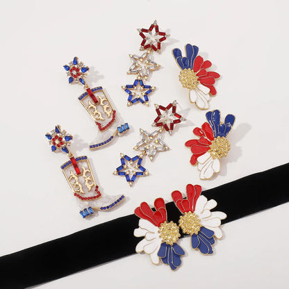 Ethnic Style Color Block Alloy American National Day Women'S Jewelry Set