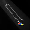 Ethnic Style Cool Style Map Flag 201 Stainless Steel 304 Stainless Steel Enamel Plating 18K Gold Plated Couple Pendant Necklace
