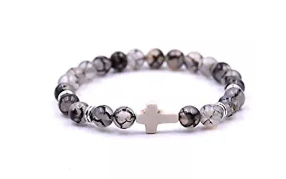 Ethnic Style Cross Turquoise Beaded Unisex Bracelets