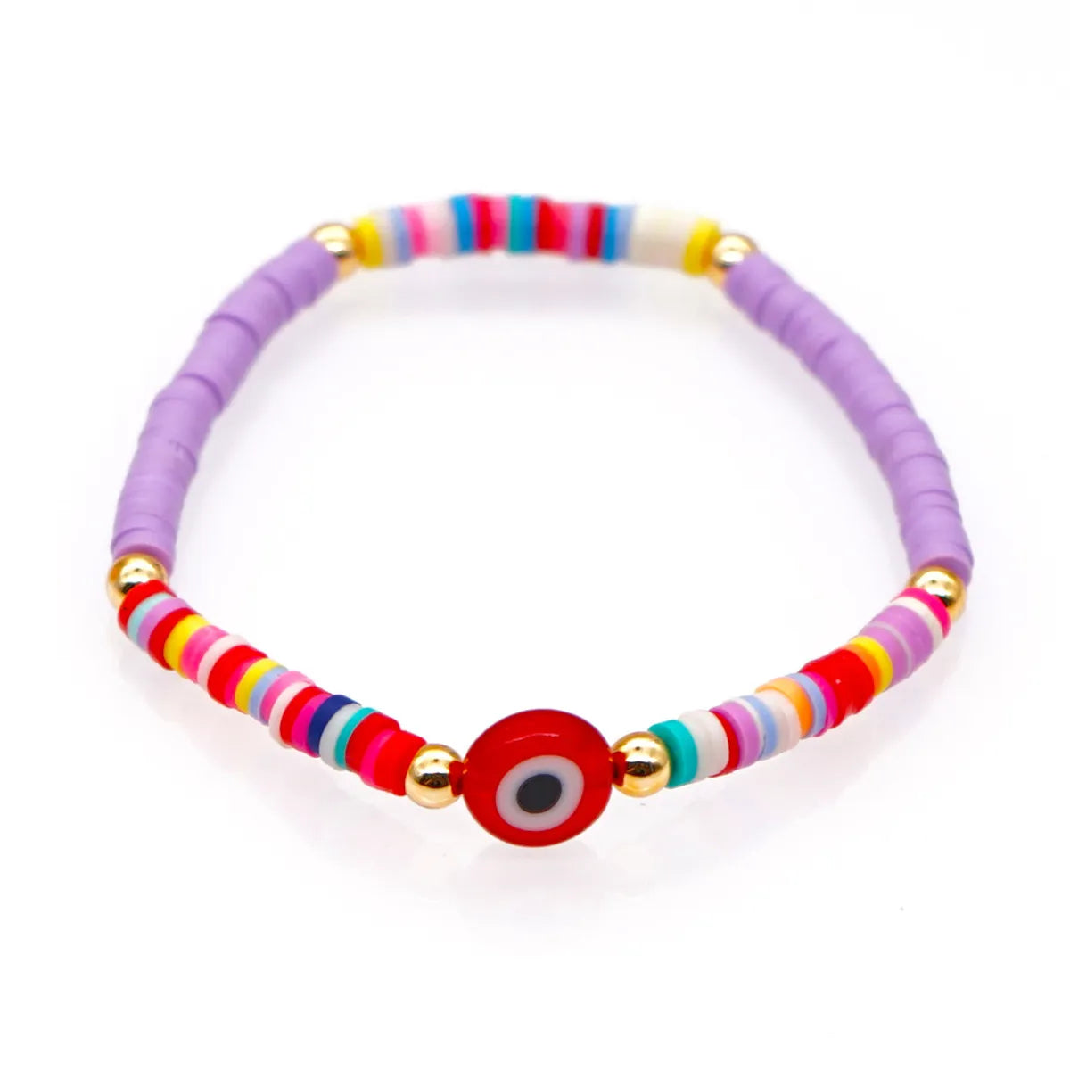 Ethnic Style Demon Eye Soft  Color Beaded Bracelet Wholesale Nihaojewelry