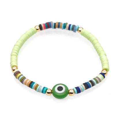 Ethnic Style Demon Eye Soft  Color Beaded Bracelet Wholesale Nihaojewelry