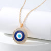 Ethnic Style Devil'S Eye  Alloy Inlay Rhinestones Unisex Pendant Necklace