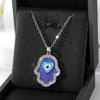 Ethnic Style Devil'S Eye  Alloy Inlay Rhinestones Unisex Pendant Necklace