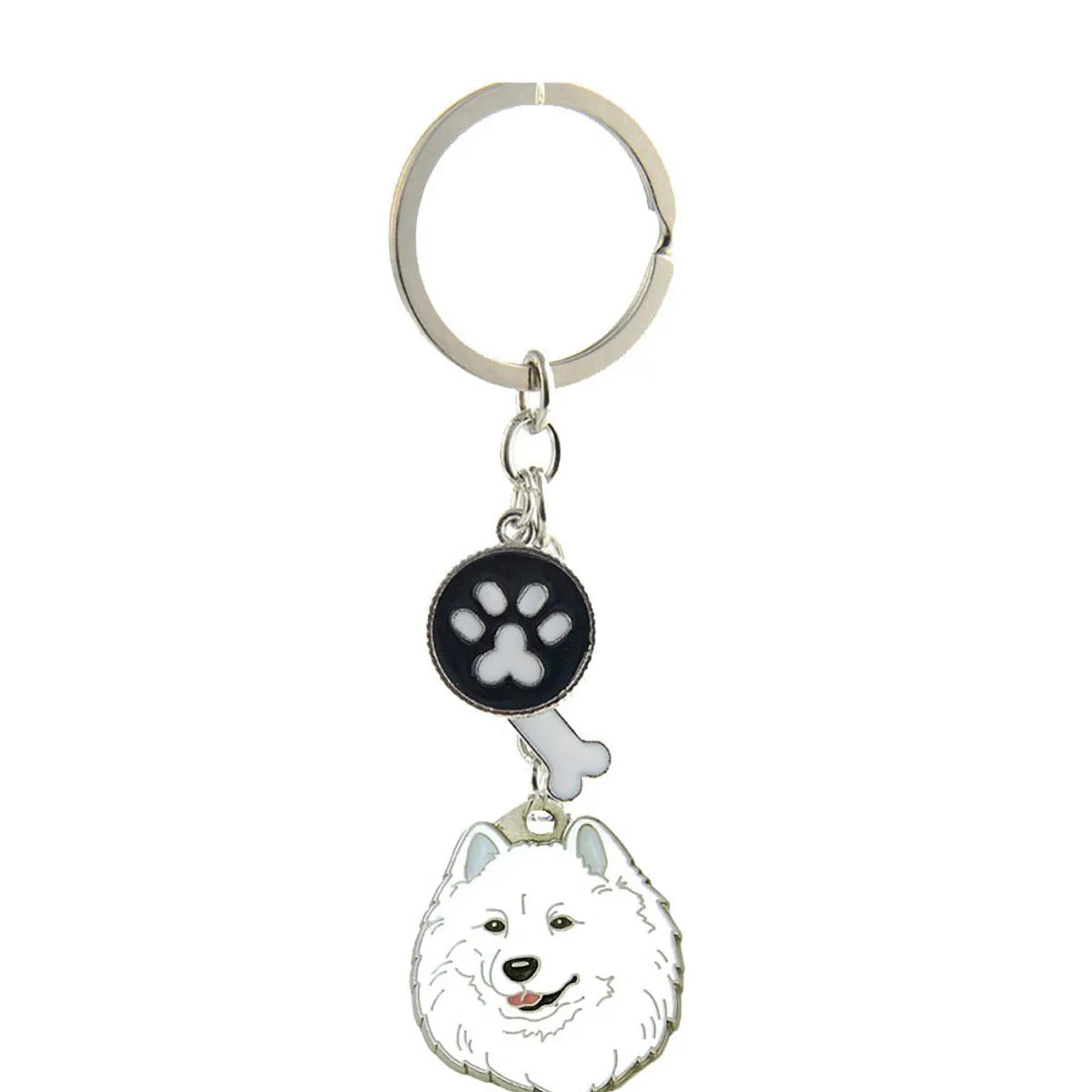 Ethnic Style Dog Metal Printing Unisex Keychain