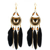 Ethnic Style Earrings Triangle Feather Earrings Jewelry Tassel Earrings Wholesale Nihaojewelry