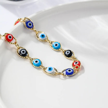 Ethnic Style Eye Copper Plating Bracelets