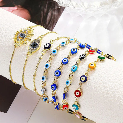 Ethnic Style Eye Copper Plating Bracelets