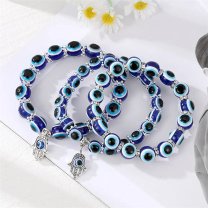 Ethnic Style Eye Resin Beaded Women's Bracelets 1 Piece