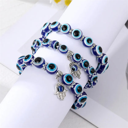 Ethnic Style Eye Resin Beaded Women's Bracelets 1 Piece