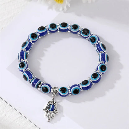 Ethnic Style Eye Resin Beaded Women's Bracelets 1 Piece